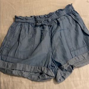 aerie soft denim shorts